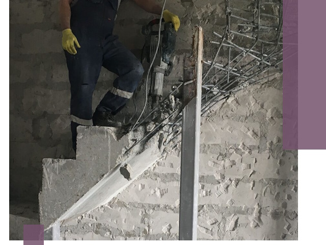 Демонтаж металлических и бетонных лестниц в Искитиме