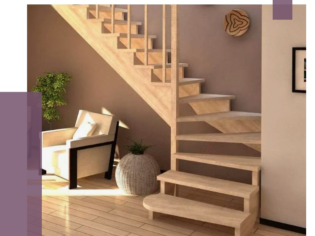 Изготовление Г-образных лестниц в Искитиме от 18855 руб. 