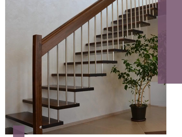 Лестницы на больцах под ключ в Искитиме – изготовление и монтаж