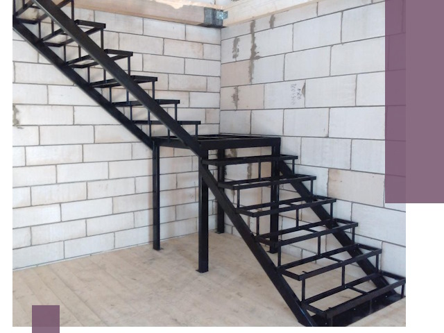 Лестницы на металлокаркасе под ключ в Искитиме — изготовление и монтаж