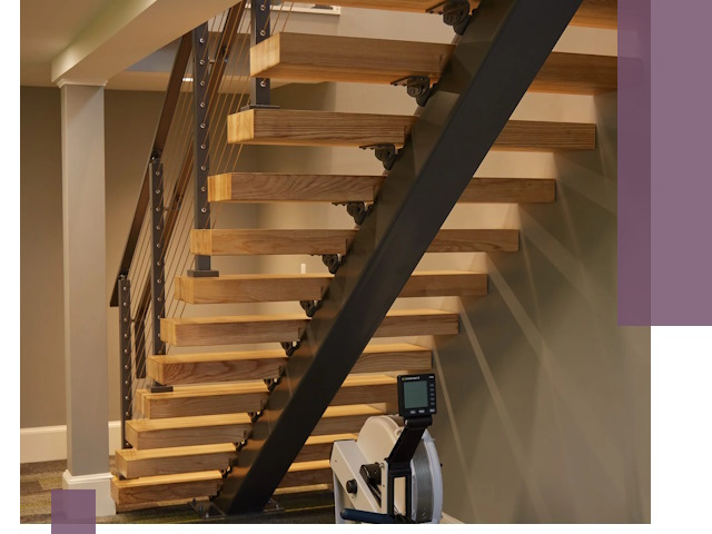 Лестницы на монокосоурах под ключ в Искитиме - изготовление и монтаж