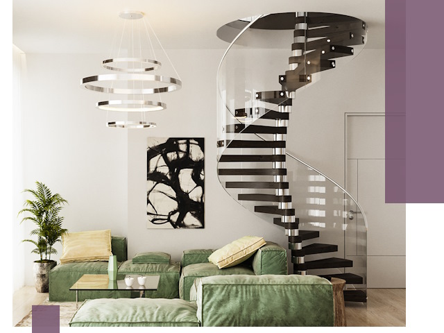 Лестницы для двухуровневой квартиры в Искитиме — изготовление и монтаж