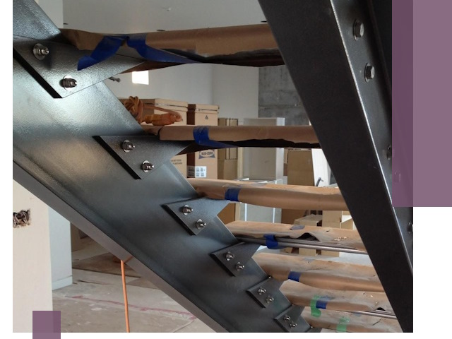 Усиление лестничных конструкций и усиление опор в Искитиме