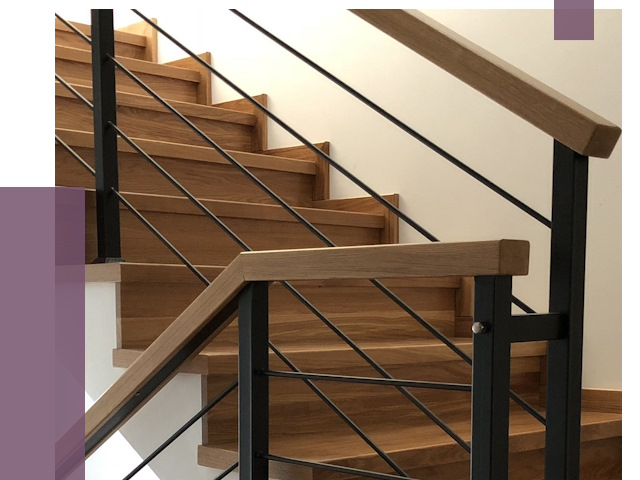 Обшивка металлической лестницы деревом в Искитиме от 4332 руб. 