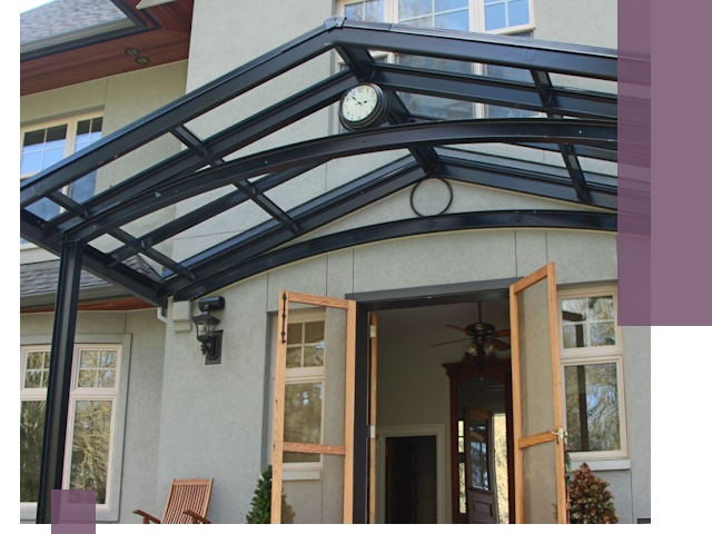 Изготовление и монтаж навесов и козырьков в Искитиме