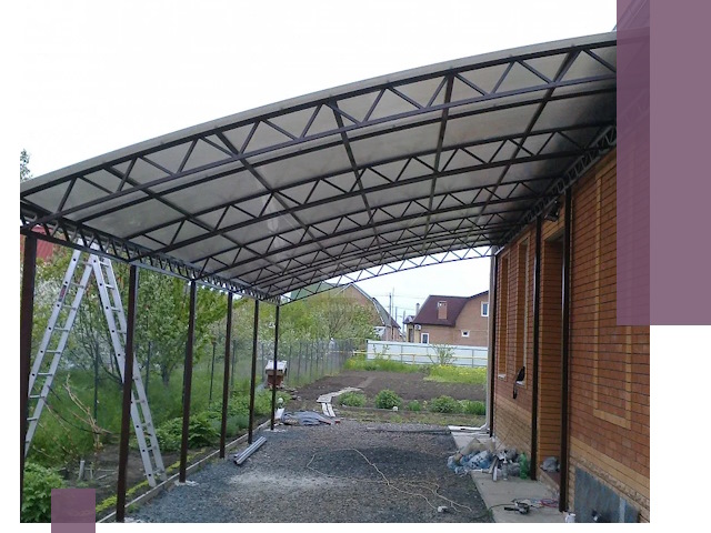 Профессиональный монтаж навесов под ключ в Искитиме