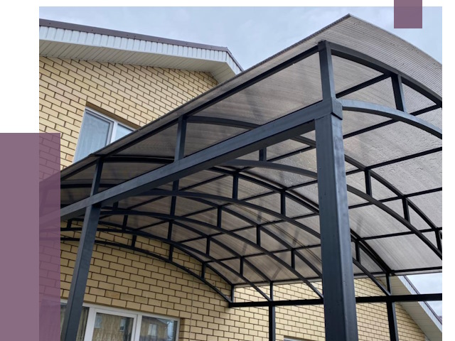 Монтаж козырьков в Искитиме от 11466 руб. | ПРОЛЁТ-Скм