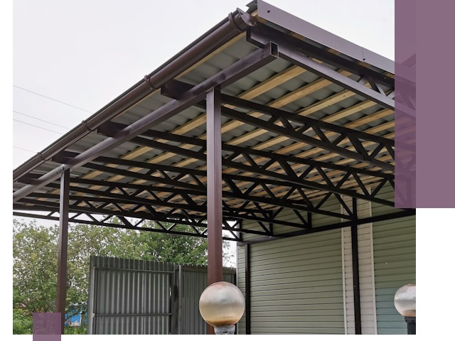 Навесы под ключ в Искитиме: изготовление, монтаж и гарантия