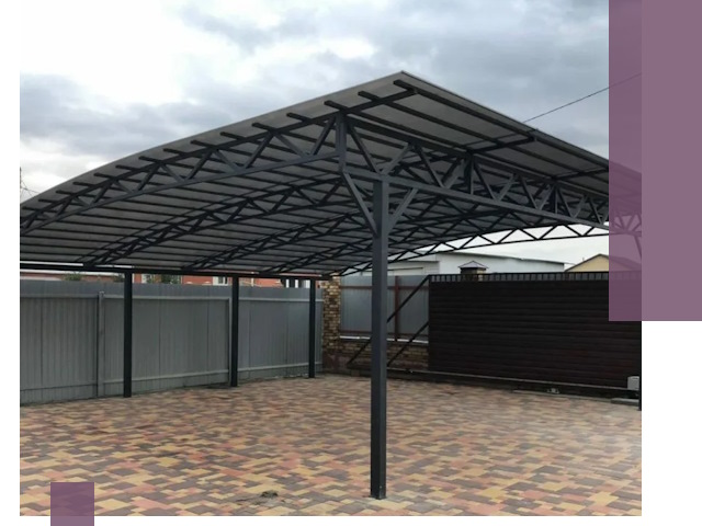 Недорогие навесы под ключ в Искитиме — изготовление и монтаж