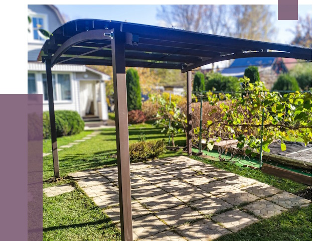 Навесы для дачи в Искитиме от 12689 руб. под ключ — ПРОЛЁТ-Скм