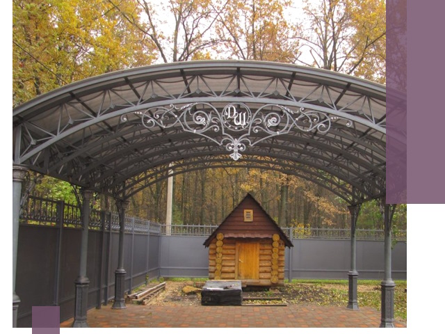 Кованые навесы премиум-класса под заказ в Искитиме