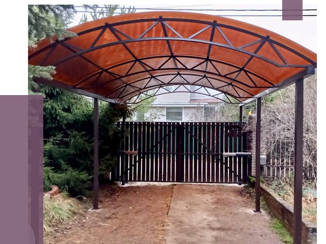 Арочные навесы в Искитиме от 12689 руб. — изготовление и монтаж | ПРОЛЁТ-Скм