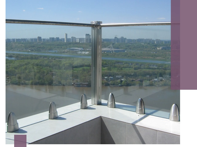 Стеклянные парапеты премиум класса в Искитиме для домов и бизнесов