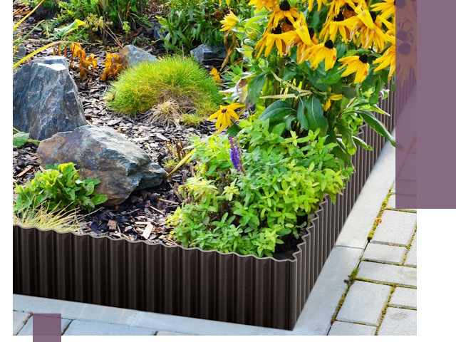 Металлические бордюры для клумб в Искитиме — производство и монтаж